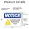 Signmission Maintenance Personnel Only, 24 in W x Rectangle, Vinyl Decal OS-2PACK-NS-D-1824-L-15921 - alternate 6
